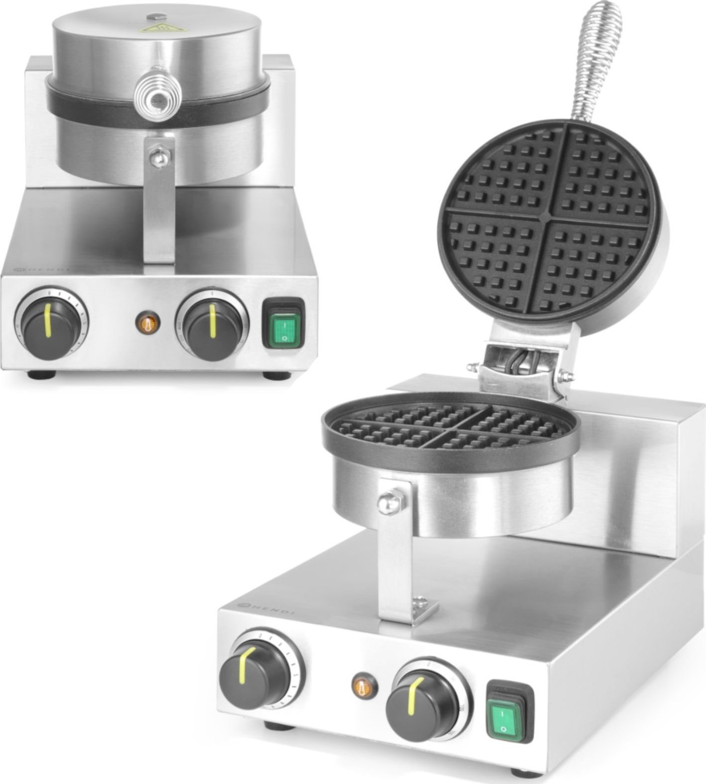 Gofrownica Hendi Gofrownica okrągła pojedyncza do gofrów belgijskich TEFLON śr. 190 mm - Hendi 212172