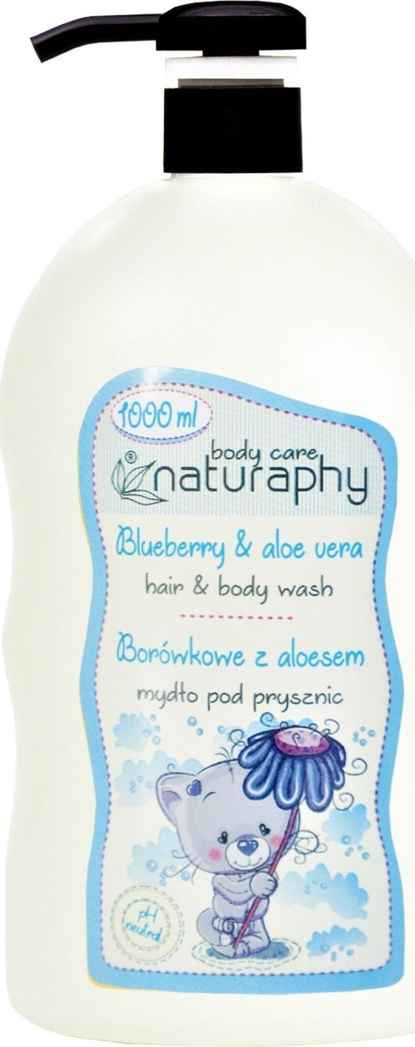 BluxCosmetics Kids mydło pod prysznic borówkowe z aloesem 1L