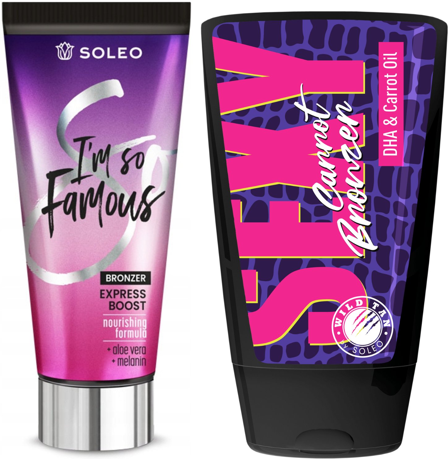 Soleo I'm So Famous + Wild Tan Sexy Carrot Gratis