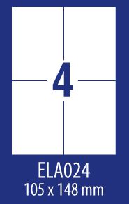 Avery Zweckform ETYK.ZF ECONOMY 105X148MM 024 100ARK ETYKIETA E100 ELA024 - ELA024