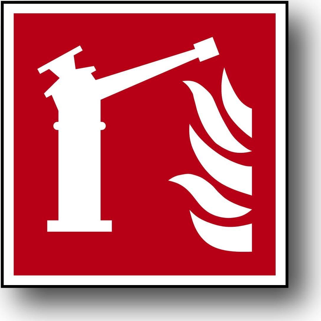 Mój dom Zp-14 Znak Płyta Bhp 15X15 Ppoż. Działko Gaśnicze