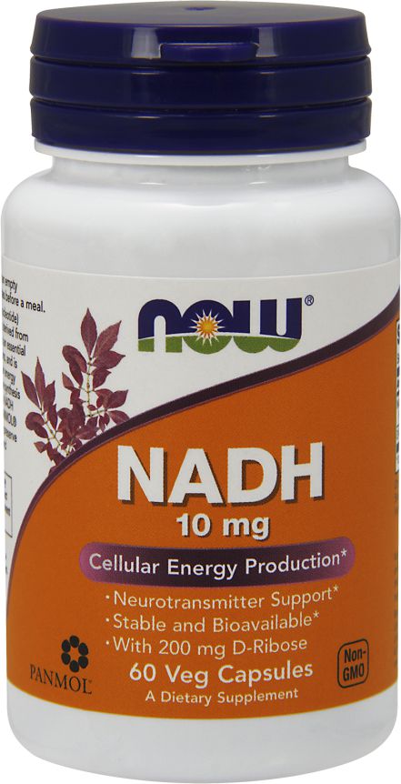 NOW Foods NADH Ribose 10mg 60 kaps.