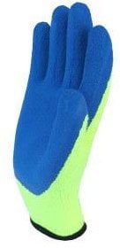 WARM GLOVES COVERED IN LATEX FOAM