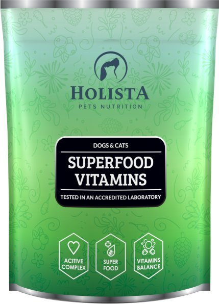 Holista Pets Superfood Vitamins witaminy i minerały dla psa i kota - Holista - 600 g