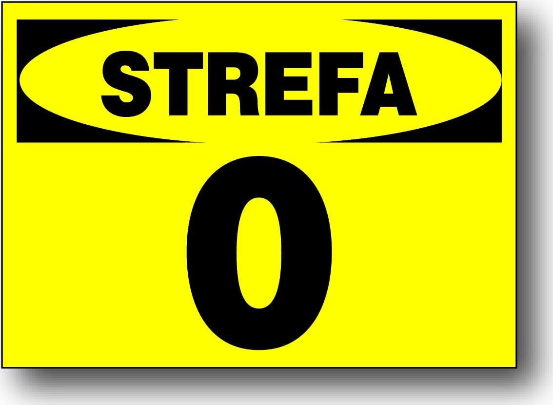 Mój dom Szw-3 Znak Tablica - 0 Strefa Zagrożenia Wybuchem