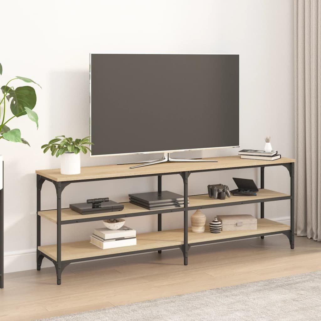 vidaXL vidaXL Szafka pod TV, dąb sonoma, 140x30x50cm, materiał drewnopochodny