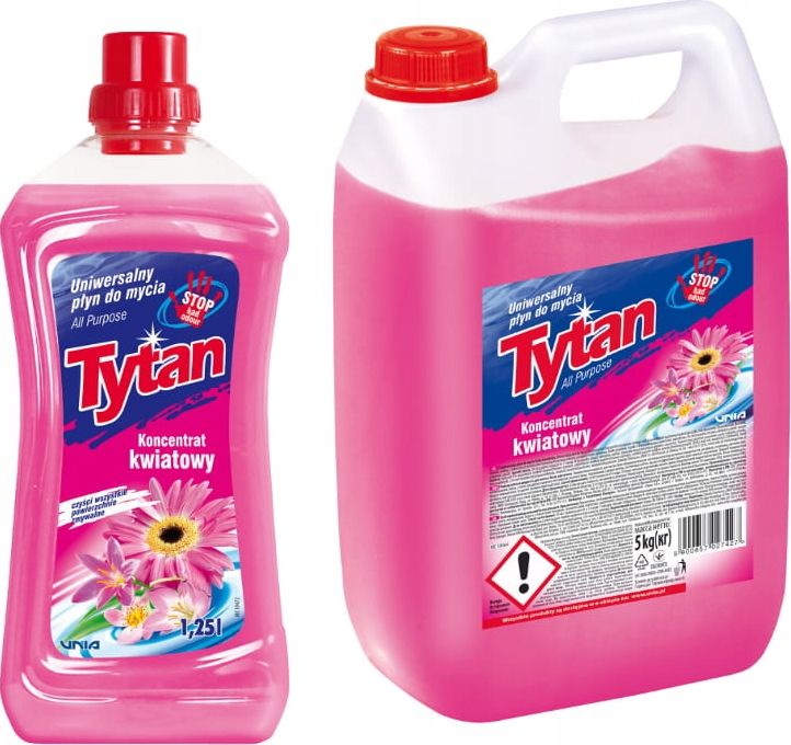 Tytan UNIWERSALNY PŁYN DO MYCIA KWIATOWY TYTAN 5kg+1,25l