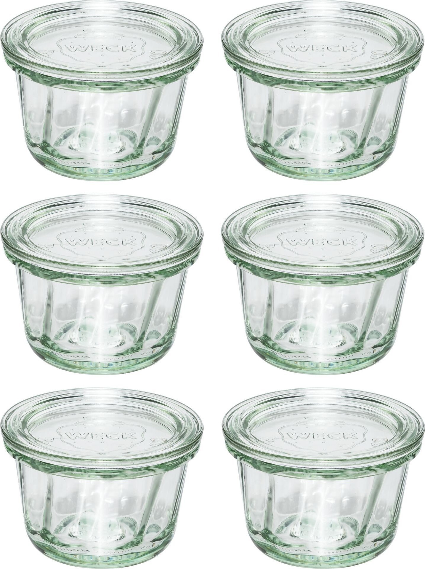 Jata WECK Round Rim Jar Muffin 165ml Set of 6