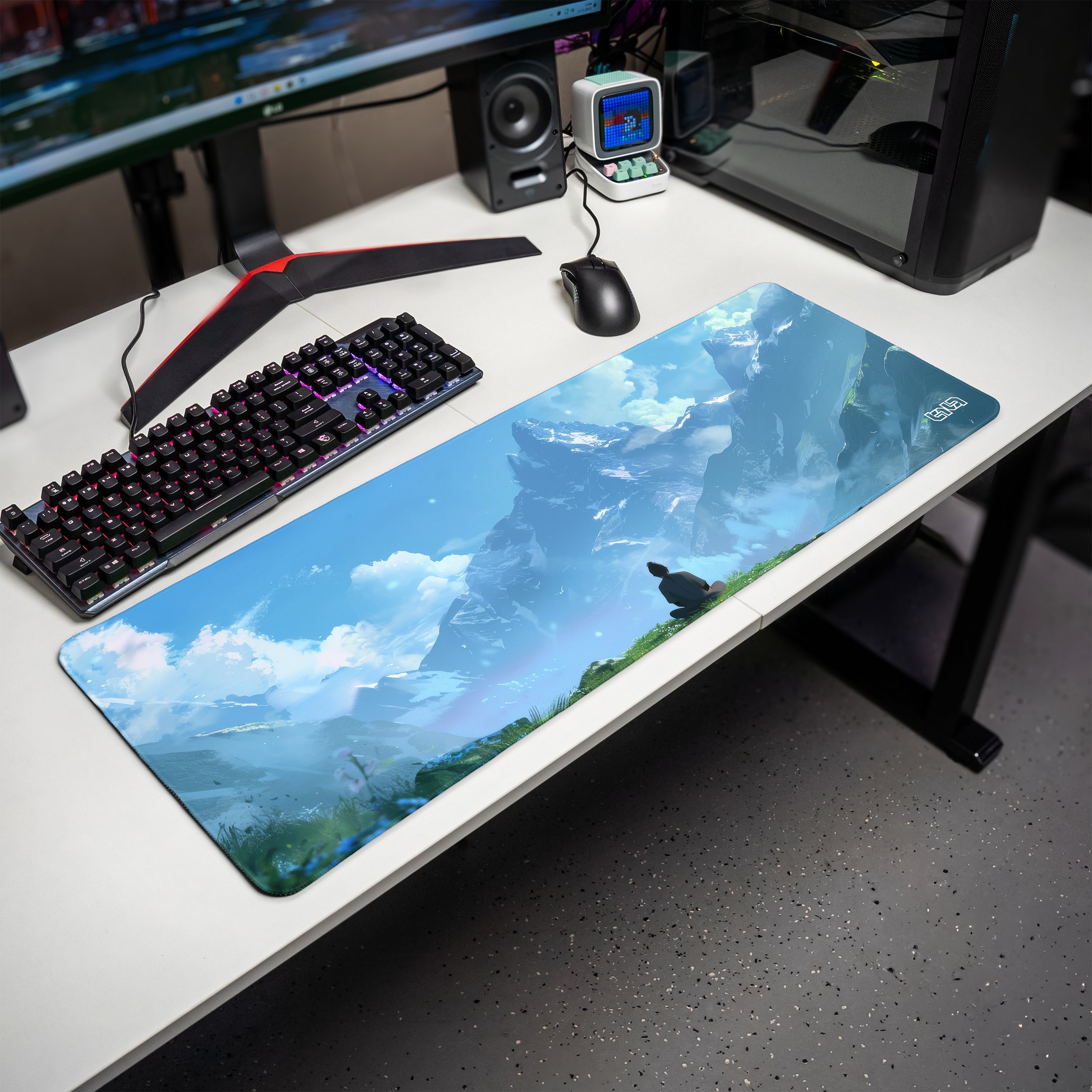 Podkładka Tilt PODKŁADKA POD MYSZKĘ XXL Górska Medytacja 80x30 TILT Wytrzymała Gamingowa