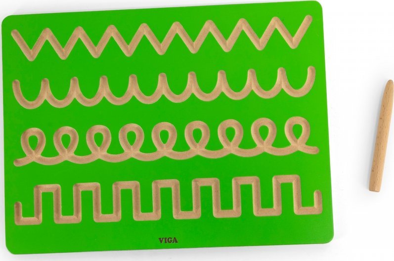 Viga Toys Tablica Grafomotoryczna Szlaczki Nauka Pisania