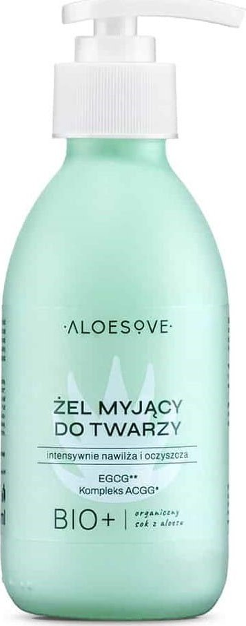 Aloesove Intensywnie oczyszczający i nawilżający żel myjący do twarzy 190ml