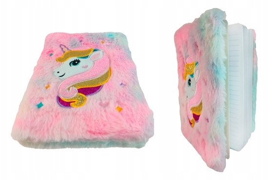 *****Notes w pluszowej okładce jednorożec 2001487