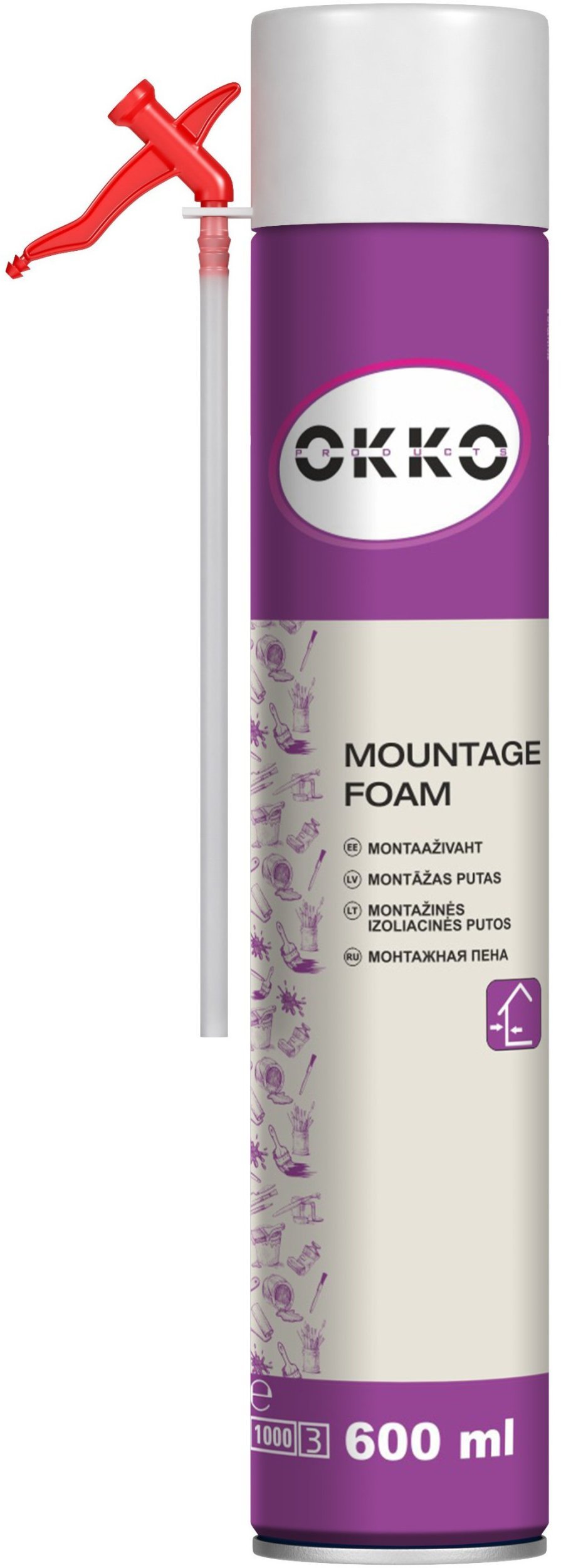 QF410HR OKKO MONTAGE FOAM 600ML