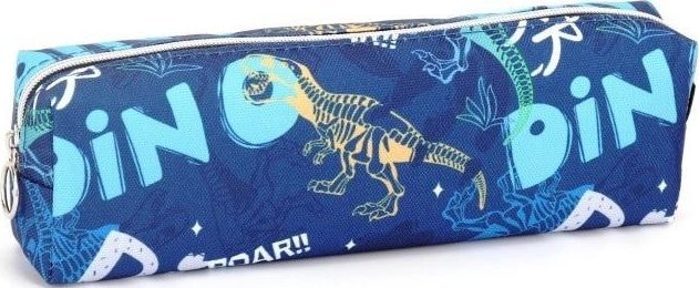 Piórnik tuba mała Dinozaury niebieski