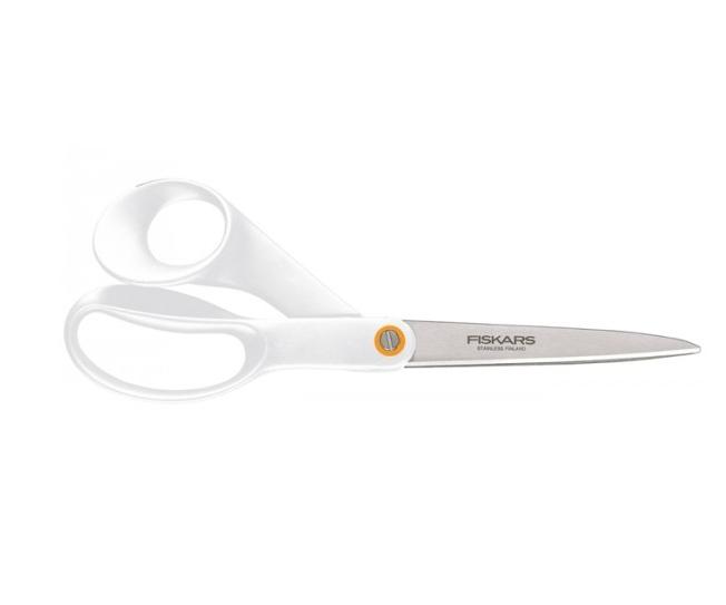 Fiskars Nożyczki uniwersalne 21cm białe (1020412)