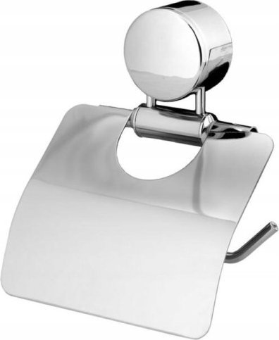 Galicja Uchwyt na papier toaletowy z klapką ścienny stalowy chrom