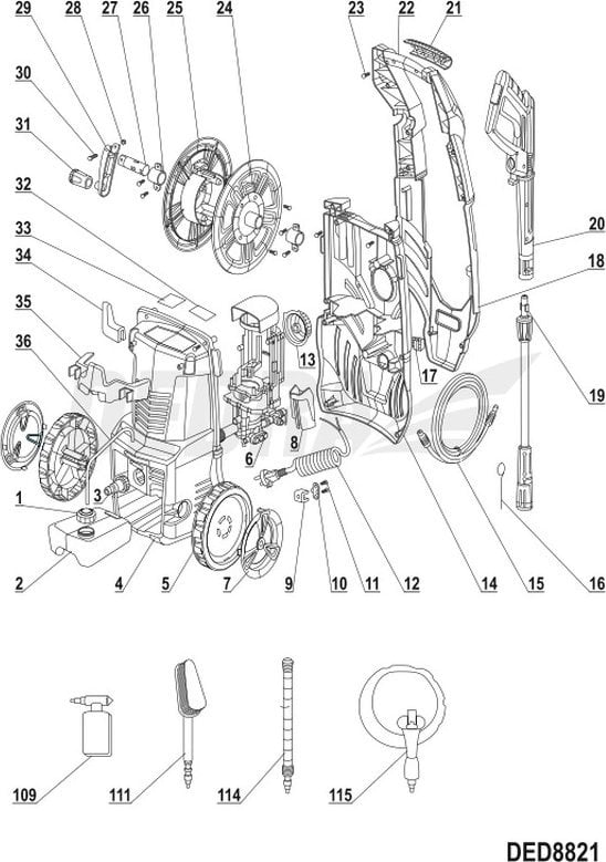 Dedra Pistolet natryskowy