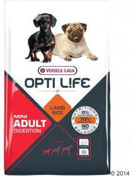Versele-Laga Opti-life Pies Digestion Mini Jagniecina 2.5kg