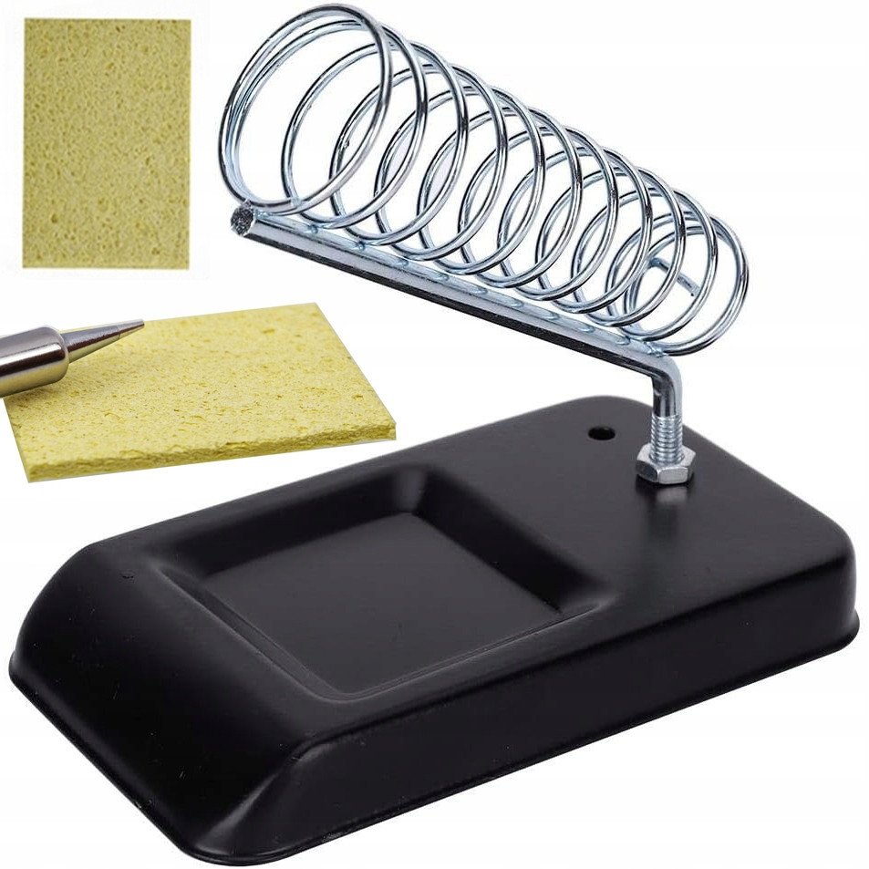 UNIWERSALNY UCHWYT PODSTAWKA STOJAK NA LUTOWNICĘ Z CZYŚCIKIEM GĄBKA CZYŚCIK