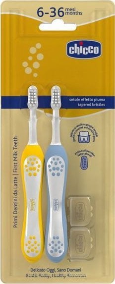Chicco 174713 SZCZOTECZKA DO ZĘBÓW INDIGO 6-36M 2SZT