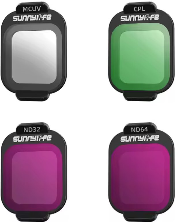 ZESTAW FILTRÓW POLARYZACYJNY CPL ULTRAFIOLETOWY MCUV SZARY ND32 ND64 DO DJI FLIP + ETUI