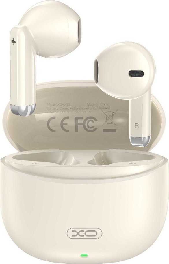 Słuchawki XO X33 TWS beżowe
