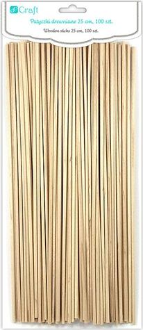 DP Craft Patyczki drewniane DPCRAFT 25cm 100szt. Dalprint