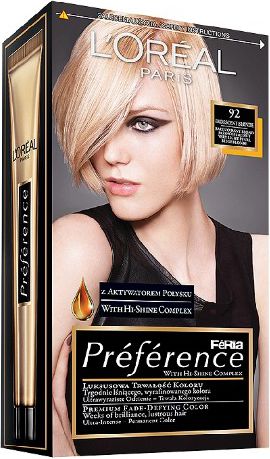 L’Oreal Paris Feria Preference Bardzo Jasny Blond 92
