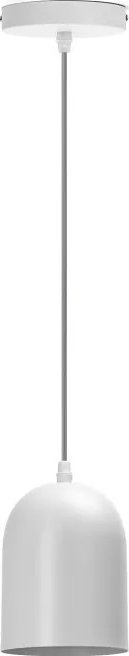 Lampa wisząca Aigostar Żelazna lampa wisząca biała E27 Żelazna lampa wisząca biała bez źródła światła E27