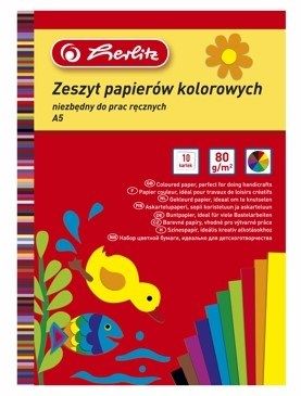 Herlitz Papier kolorowy A5/10 kartek