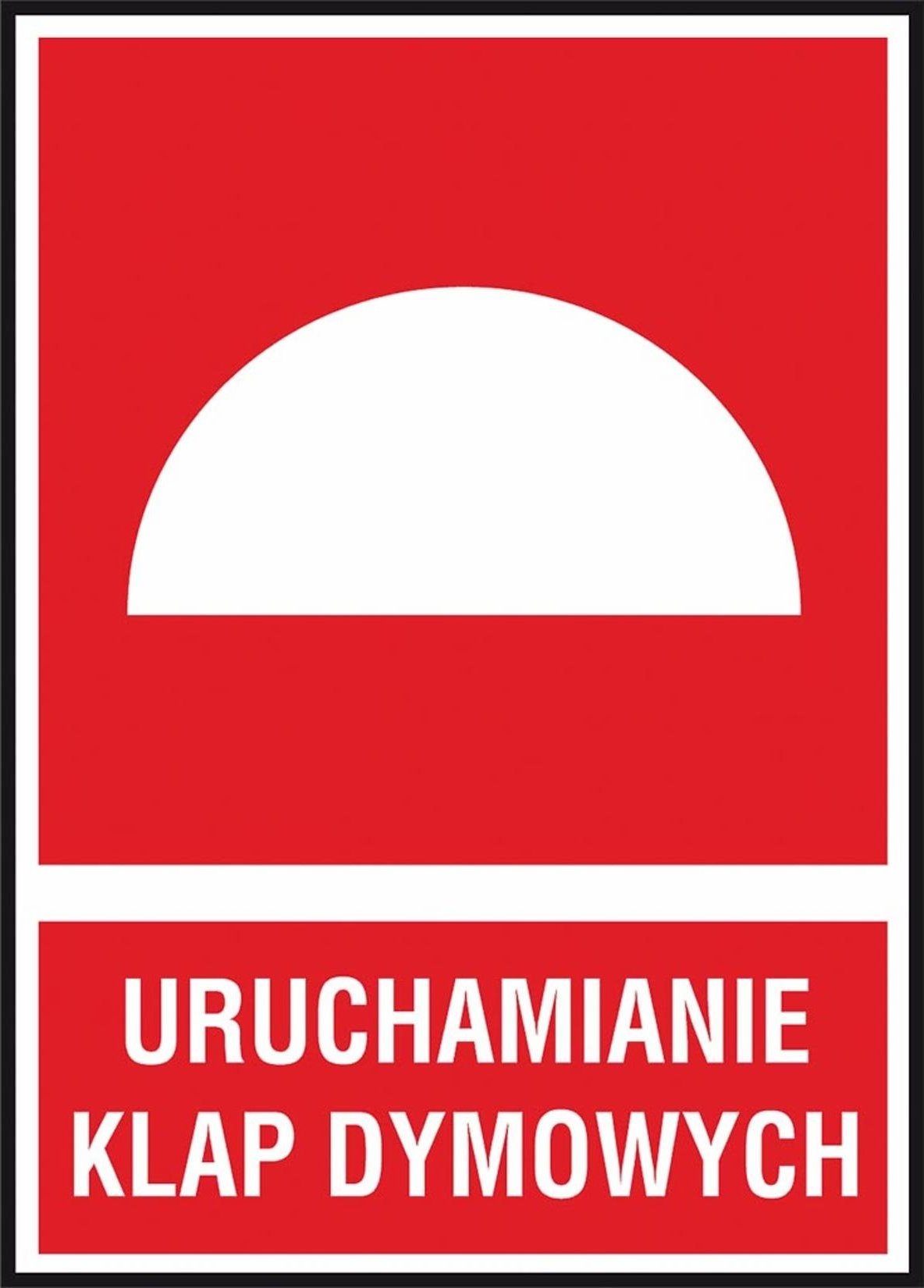 R.E.I.S. Z-17P - Znak ochrony ppoż. Uruchamianie klap dymowych