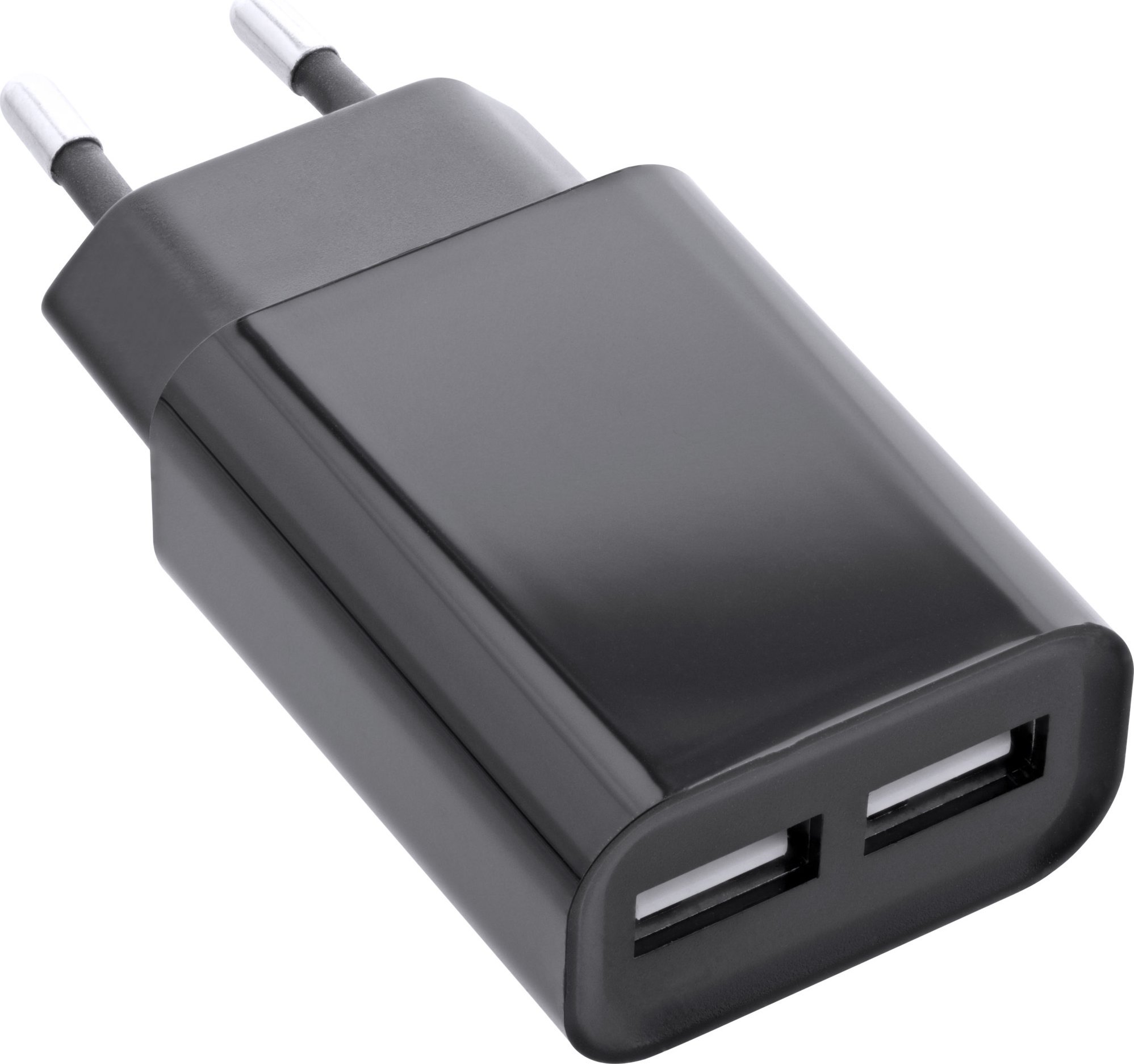 InLine InLine® USB Power Adapter DUO, 2 Port 100-240VAC to 5V / 2.1A black
