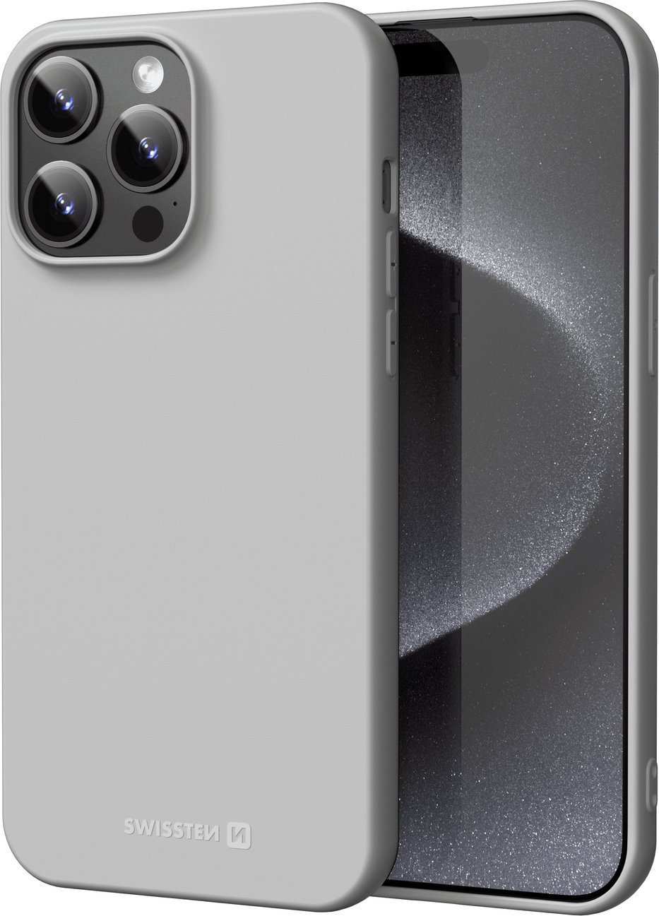 Swissten Soft Joy Case for IPhone 14 Stone Grey
