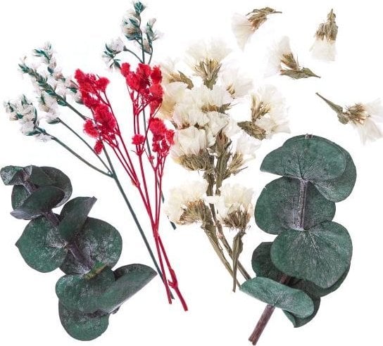 DP Craft SUSZONE KWIATY DEKORACYJNE, ECRU, RÓŻ