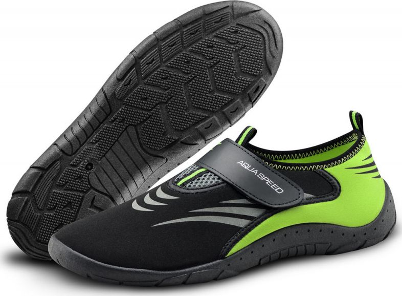 Aqua-Speed Buty do wody, model 27A czarno-zielone Rozmiar 38