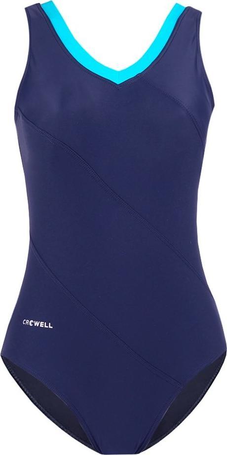 Crowell Kostium kąpielowy damski Crowell Angie kol.02 granatowo-niebieski 38