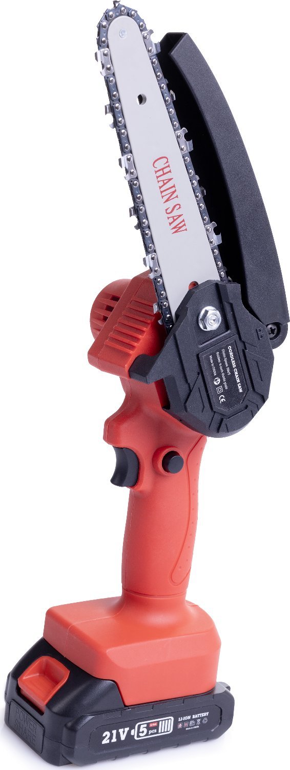 Piła Łańcuchowa P06 Akumulatorowa Pilarka 6 Cali Mocna do Gałęzi Drewna Techrebal