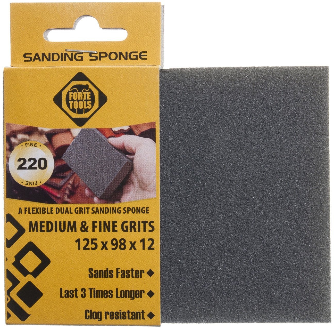 GRINDING SPONGE 125X98X12 MM