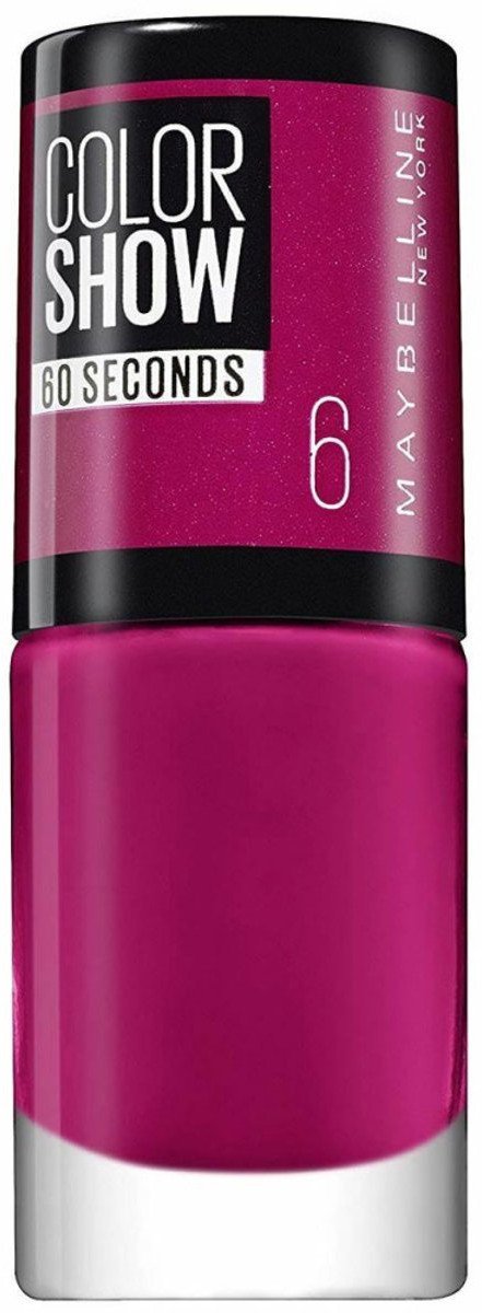 Maybelline, Color Show 60 Seconds, Nail Polish, Nr. 331, Pink Party Dress, 7 ml For Women