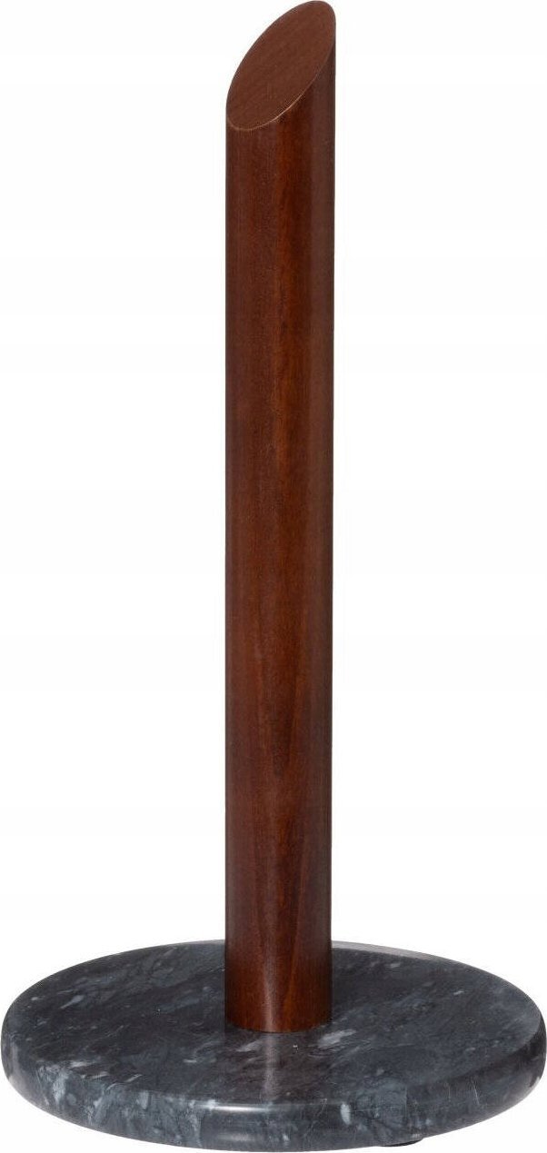 Stojak na ręcznik papierowy, marmur i akacja, 30 cm
