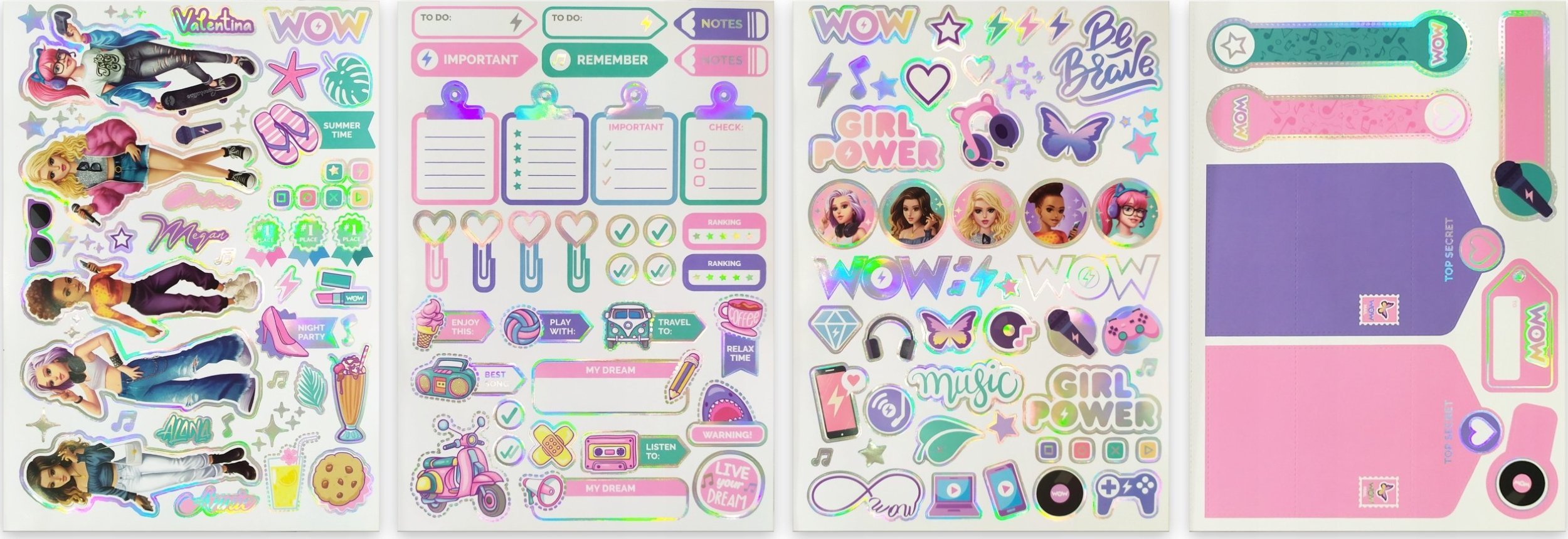 Kids Euroswan Album z holograficznymi naklejkami WoW Generation WOW00059