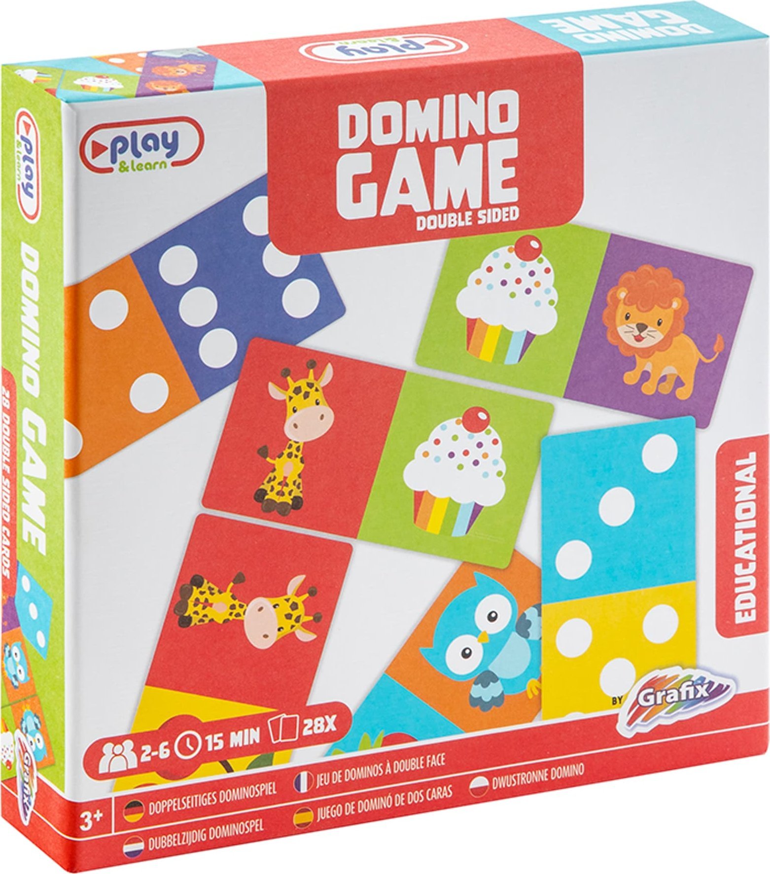 Icom DWUSTRONNA GRA DOMINO, 28 KART