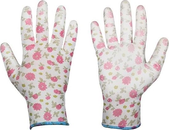 Bradas Rękawice ogrodnicze powlekane Pure Pretty rozmiar 6" (9937)