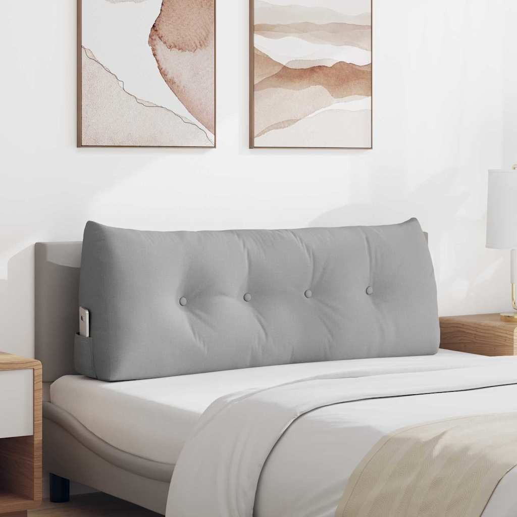 vidaXL Poduszka na plecy Szary chmur 120 x 24 x 50 cm tkanina