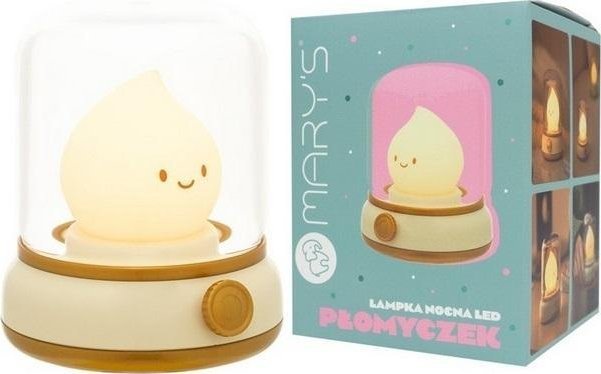 Lampka nocna LED płomyczek żółty