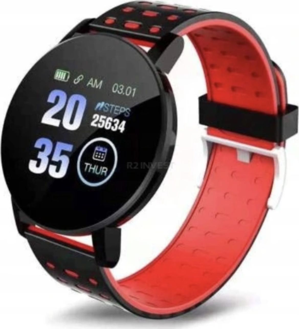 Smartwatch R2 Invest M119 PLUS Czarny (1)