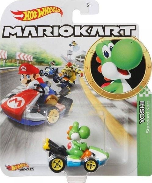 Hot Wheels Pojazd podstawowy Mario Kart Yoshi