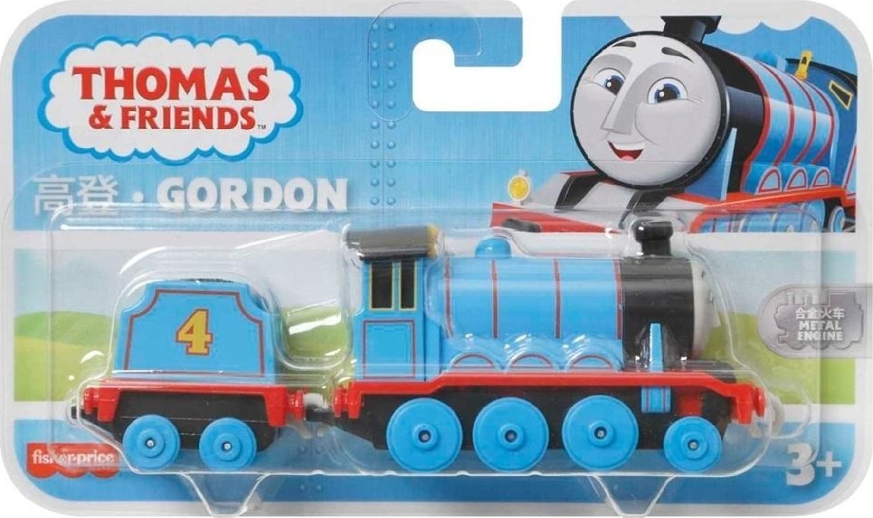 Fisher Price Duża lokomotywa metalowa Gordon - Tomek i Przyjaciele