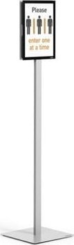 Durable STOJAK PODŁOGOWY A4 DURABLE INFO STAND BASIC ANTRACYTOWY 1szt.