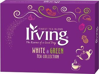 Irving Herbata Bombonierka herbaciana IRVING White and Green kompozycja 6 smaków 30 szt
